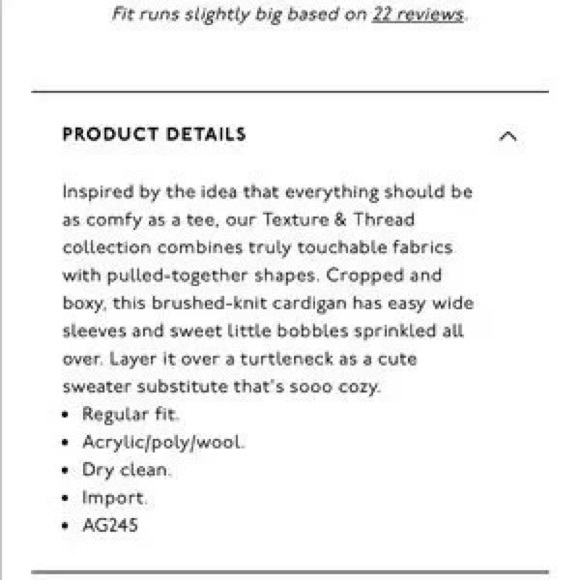 Madewell Texture &Thread Boxy Bubble Polka Dot Wool cardigan - Picture 7 of 7